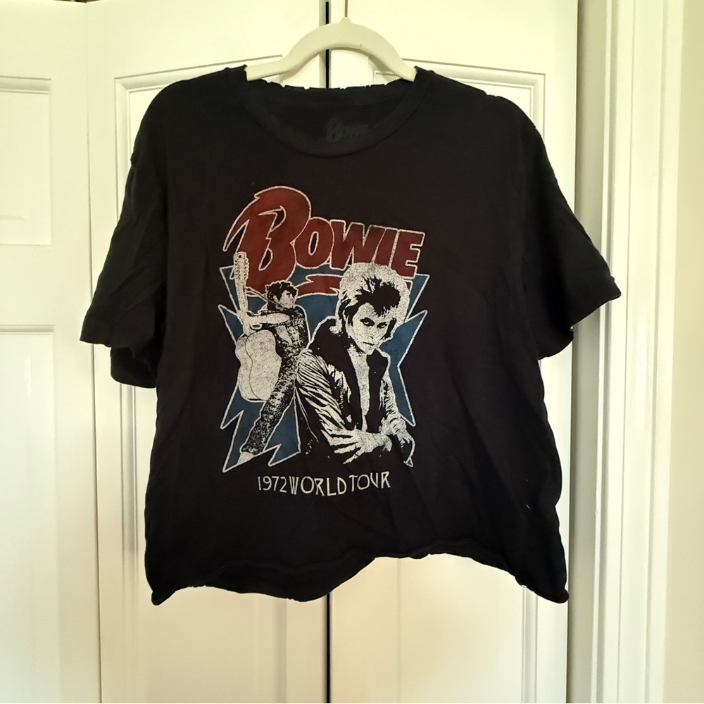 Black Bowie Graphic Band T-Shirt